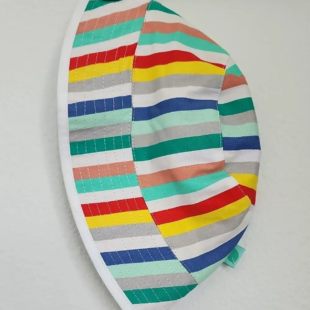 CARTER'S Summer Sun Swim Toddler Hats 12 - 18 Months Old Blue & Striped